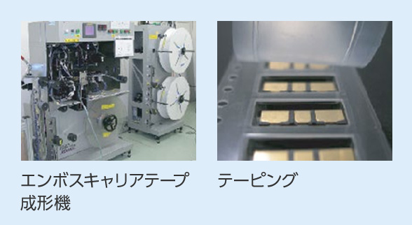 エンボスキャリアテープ成形機・テーピング